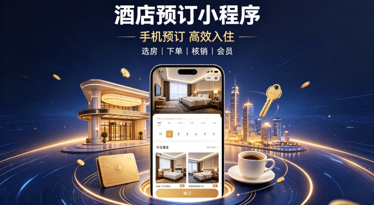 酒店自营预订小程序定制开发实战案例|hth.com本地门店私域小程序开发运营全解析