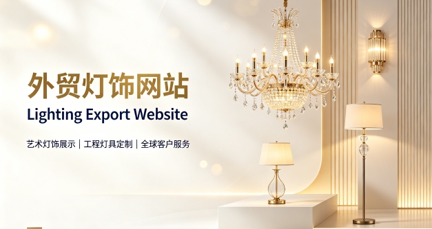 外贸灯饰独立站定制搭建实战案例｜hth.com出口企业双语网站建设制作全流程解析