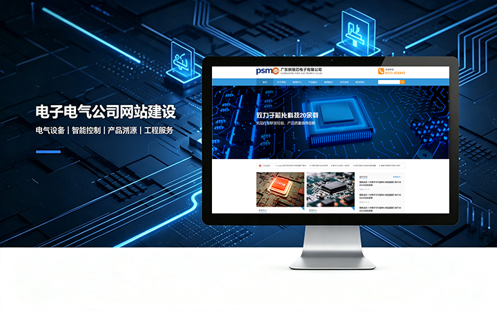 hth.com电子电气公司网站建设_电器元器件企业官网设计制作